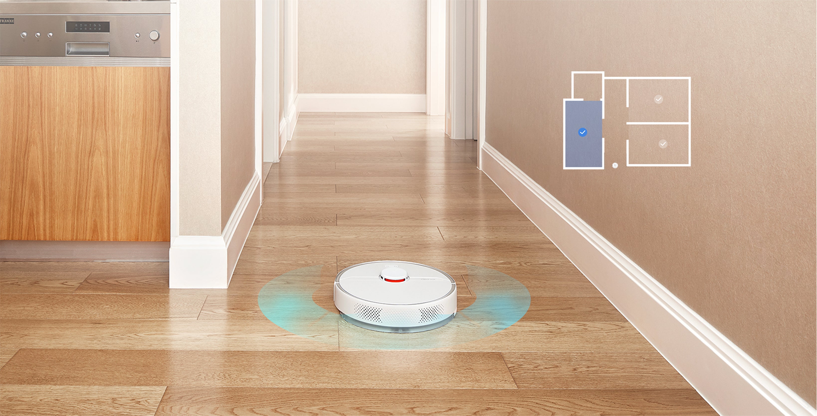 Roborock S6 robots floorplan map for specific cleaning sequences