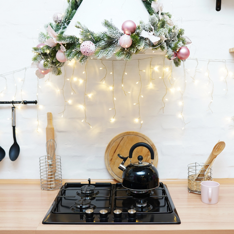 Christmas themed kitchen