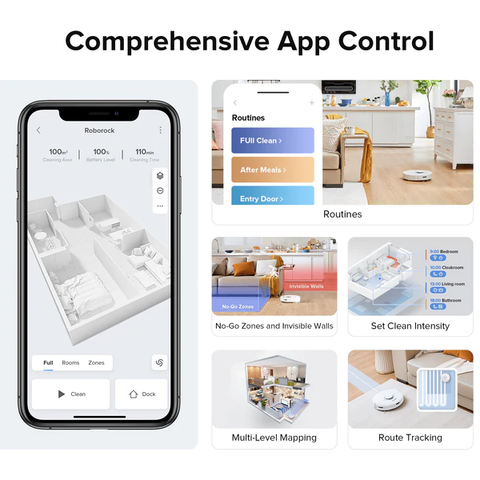 Roborock Q7 Max has comprehensive app control feature.